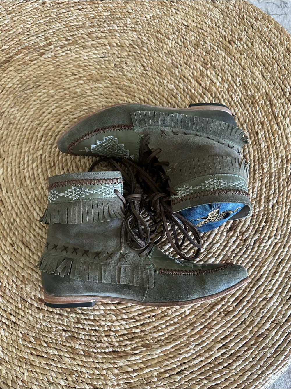 Freebird by Steven "Tribe" boots in the Sage colorway size 9. “Rare”